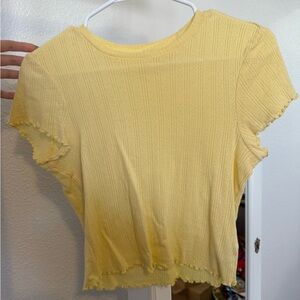 Urban Outfitters Yellow Short Sleeve Tee
